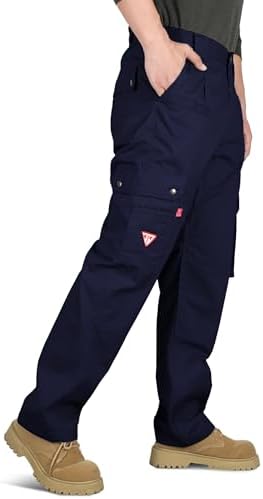TICOMELA FR Pants for Men 7.5oz Lightweight (9 Pockets) Multi-Pocket 100% C