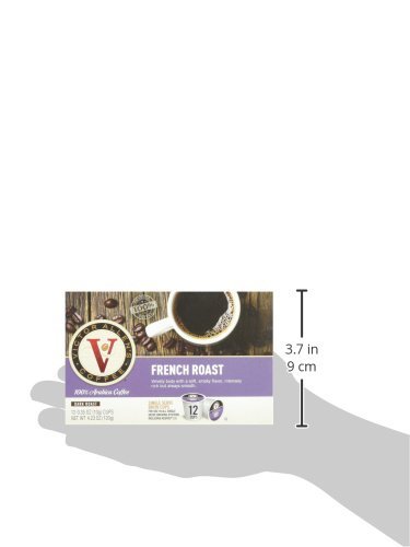 Victor Allen's Coffee 12 Count Single Serve Cups for Keurig K-Cup Brewers (French Roast)
