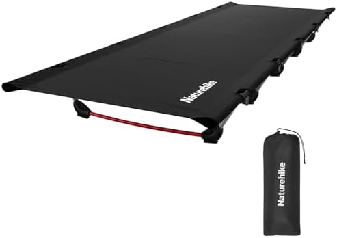 Naturehike GreenWild Camping Cot, Ultralight Folding Backpacking Cot, Supports 330lbs, Portable Camping Bed for Adults for Camping Hiking Travel Home