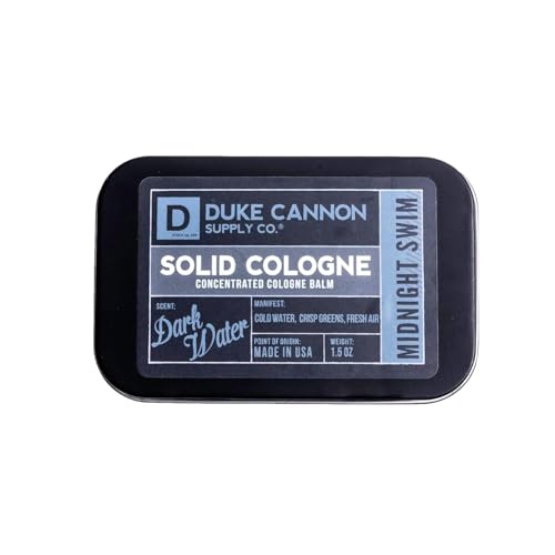 Duke Cannon Solid Cologne for Men, Bourbon Scent, Concentrated Balm, 1.5 oz | Woodsy charred oak barrel aroma inspired by classic bourbon craftsmanship