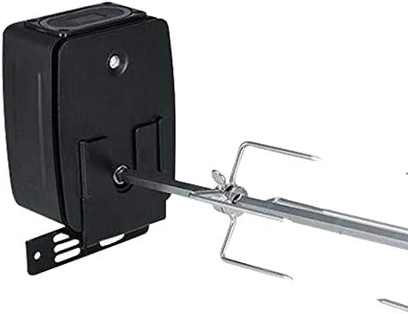 Electric BBQ Rotisserie Spit Roaster Charcoal Motor Rod Kit with Meat Forks