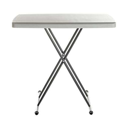 Iceberg IndestrucTable Classic Personal Folding Table, Platinum, 30' x 20"