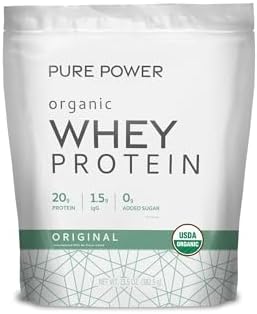 Dr. Mercola Pure Power Organic Whey Protein, 20 g, 20.60 oz (15 Servings)