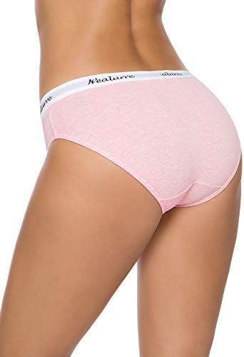 Wealurre Womens Underwear Cotton Bikini Breathable Sport Low Rise Panty for Women Multipack