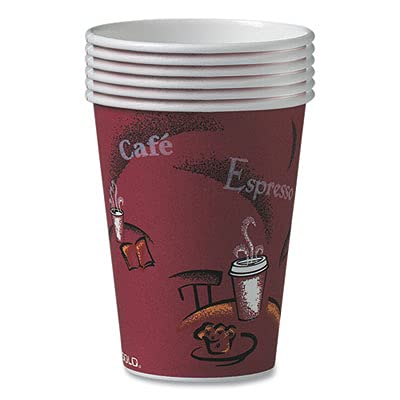 Solo OF12BI-0041 12 oz Bistro SSP Paper Hot Cup (Case of 300)