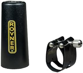 Rovner Ligature & Plastic Cap for Alto Standard Saxophone - Light Ligature for Metal Mouthpiece (L-1M (L11))