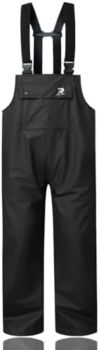 RainRider Rain Pants for Men Women Waterproof Rain Gear Bib Overalls Trousers for Fishing Hunting