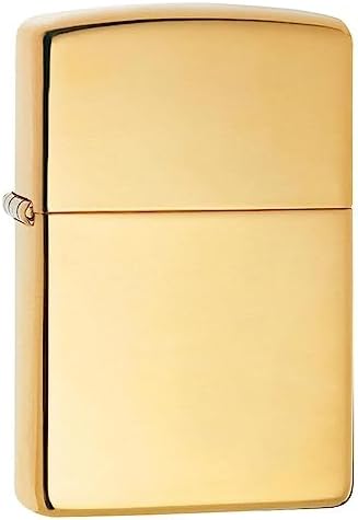 Zippo High Polish Solid Brass Refillable Windproof Pocket Lighter | Ideal gift for birthdays, Father's Day, Christmas, Valentine's Day, weddings