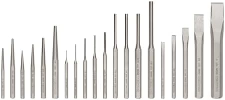 TEKTON Punch Set with Walnut Block (18-Piece) | 66564 | Made in USA