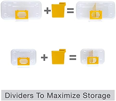 Hardware Tackle Box storage with Patented Removable Compartment Organizer and Reversible Carrying Case for Screws, Nuts and Bolts, WVE9420