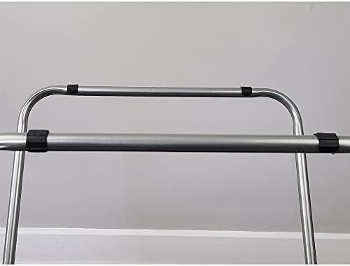 Folding TV Tray Tables, for Small Space, Black, Set of 2 | 19" X 15" X 26", For Eating, Portable Dinner Table, Couch & Living Room