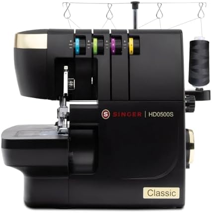 SINGER® X5004-HD Serger Overlock Machine, 2-3-4 Thread Capability