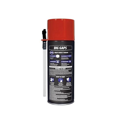 Loctite Tite Foam Big Gaps Spray Foam Sealant, 12 fl oz Can, 1 Pack - Polyurethane Expanding Insulation