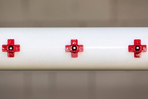 Horizontal Side Mount Chicken Watering Nipples | Easy Install No Leak Automatic Water Feeder for Poultry - 10 Pack