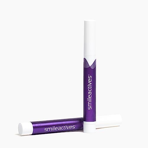 Smileactives Teeth Whitening Pen, Stain Remover Gel, Ultra Mint Flavor, 2Pk | Precision Brush-Tip Applicator, Dental-Grade Formula