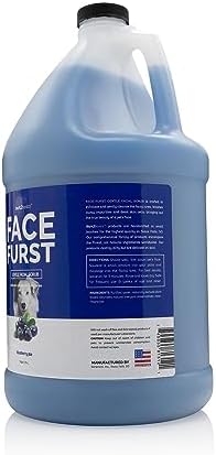 Bark2Basics Face Furst Blueberry Facial Scrub Dog Shampoo, 1 Gallon | Ready to Use Pet Grooming Face Wash, Helps Remove Tear Stains