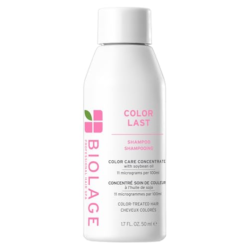 Biolage Color Last Shampoo – For Color-Treated Hair | Soybean oil, stearic acid, vegan, paraben-free, mineral oil-free, cleanses, hydrates