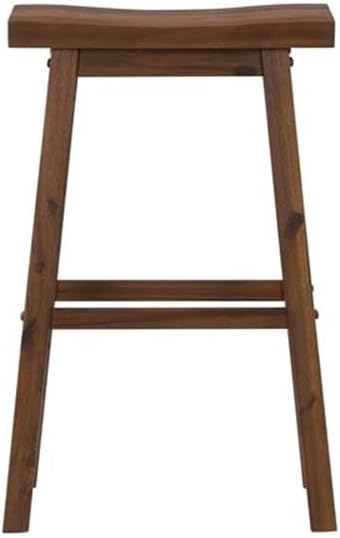 Boraam Sonoma Saddle Stool, Chestnut