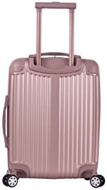 Rockland Berlin Hardside 3 Piece Expandable Spinner Wheel Luggage Set, (20"/24"/28"), Black