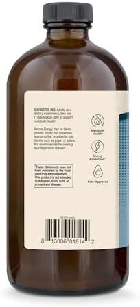 Dr. Mercola Biothin Ketone Energy MCT Oil - Supports Energy & Ketone Production - C8 & C10 Medium-Chain Triglycerides - Non-GMO