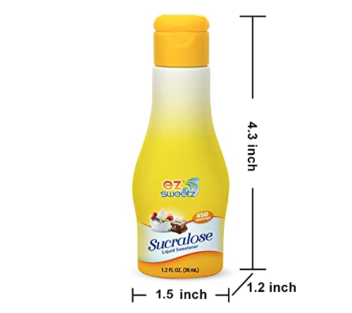 EZ-Sweetz (2 Pack 1.05oz - Liquid Sweetener 400 Servings/Bottle)