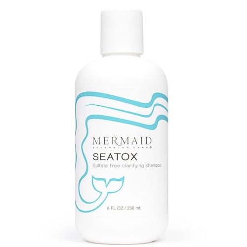 Seatox Clarifying Shampoo, Sulfate-Free, 8 Fl Oz | Deep Cleansing Detox Removes Build-Up, Minerals & Residue Without Stripping Moisture, Extension-Safe Prep For Lasting Bonds