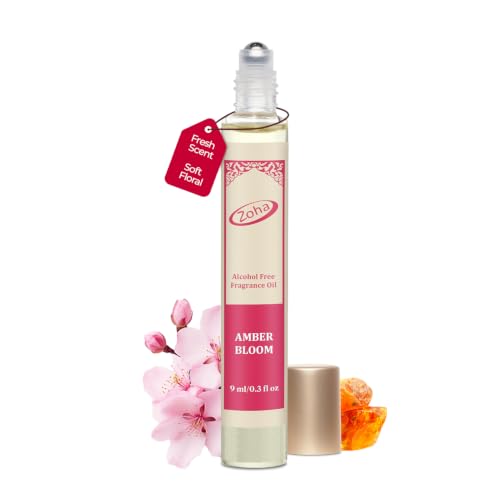 Amber Bloom | Roll on Perfumes for Women & Men | Alcohol-free Amber Perfume Oil | Travel Size Long Lasting Fragrance | 6ml Roller
