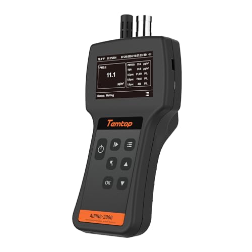 Temtop Air Quality Monitor PM2.5 PM10 Particle Counter, Formaldehyde, Temperature, Humidity