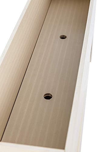 ECOFLEX 48" Window Box Planter, Moisture Resistant Outdoor Flower Box for Windows, Railings, or Fences, Weather Resistant Composite, No Tools Needed