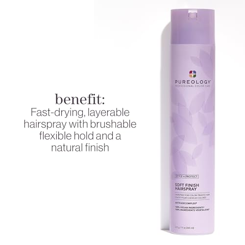 Pureology Style + Protect Soft Finish Hairspray – Flexible Hold