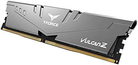 TEAMGROUP T-Force Vulcan Z DDR4 16GB Kit (2x8GB) 3200MHz (PC4-25600) CL16 Desktop Memory Module Ram (Gray) - TLZGD416G3200HC16CDC01