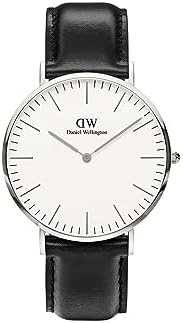 Daniel Wellington Classic Men’s Watch - 36mm - 40mm Case, Japanese Quartz Movement, Leather Strap, Water Resistant, Analog Watch for Men - Sheffield