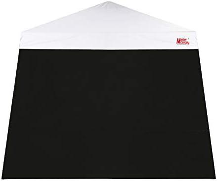 MASTERCANOPY SunWall Canopy Sidewall for 10x10 Slant Leg Canopy Tent, 1 Pack Sidewall Only (Black) | Waterproof UV‑blocking Durable Slant Leg SunWall Adds Shade and Blocks Wind for Canopies, Gazebos