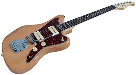 Monoprice Indio Series, 6-String Offset DLX Plus Alder Electric Guitar - Right Handed, With Gig Bag, Blue, OS40