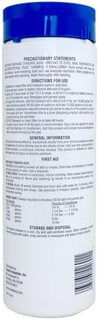Robelle 1.75-Pound Chlorine Stabilizer and Conditioner, Made in USA | Concentrated Cyanuric Acid for Pools, Pool Stabilizer, Helps Chlorine Last Longer, 6 oz raises CYA 10 ppm per 5,000 gallons