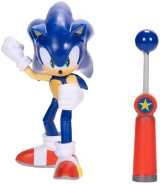 Sonic the Hedgehog 4-inch Sonic Action Figure with Blue Checkpoint Accessory. Ages 3+ (Officially licensed by Sega)