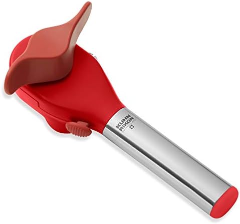 Kuhn Rikon Deluxe Auto Safety LidLifter/Can Opener, Red and Silver