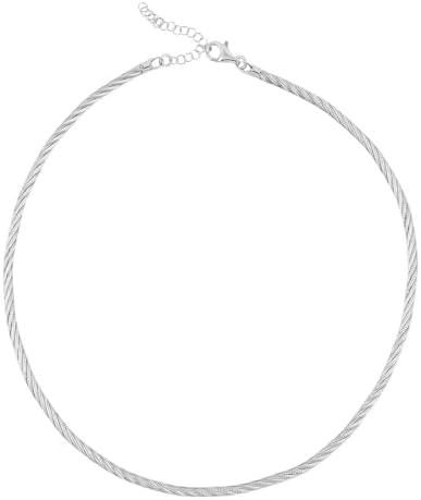 Shop LC Chain Necklace in Rhodium Over Sterling Silver 18.6 Grams 17 Inches