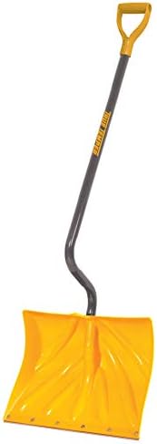 True Temper 1603072 18" Poly Snow Shovel | Ergonomic D-Grip with Durable Steel Handle