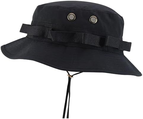 Armycrew Ripstop Tear Resistant Cotton Jungle Boonie Cap with Chin Strap