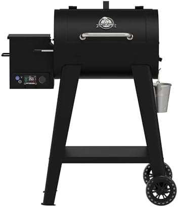 Pit Boss 500 FB2 Series Wood Pellet Grill & Smoker with Flame Broiler and LCD Digital Controller, 518-Sq. In. Cooking Space, 180°F to 500°F Temperature Range, Meat Probe, 5 lb. Pellet Hopper, Black