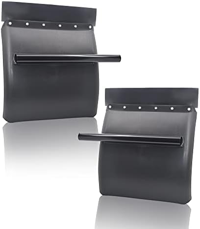 TORQUE Quarter Fenders for Semi Truck, 24" x 24" Black Poly, Tube Bracket and Mounting Hardware Included, Right Left, Quarter Fender Kit Set (TRQF311)