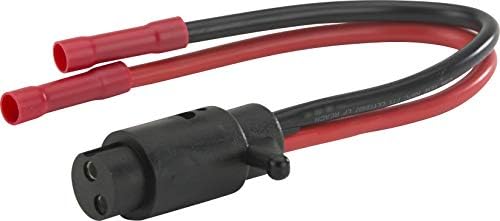 Attwood 14365-6 Heavy-Duty Trolling Motor Connectors 2-Wire 8-Gauge 12V Male Plug