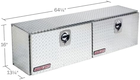 Weather Guard Model 364-0-02 Hi-Side Truck Box, Aluminum, Clear, 7.9 cu ft capacity