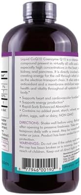Life Solutions Liquid CoQ10 Supplement, 50 mg, 4 oz Bottle | High Absorption, Coenzyme Q10, per Serving, Energy, Heart Health, Antioxidant Support
