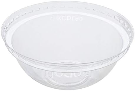 Karat C-KCDL90 90mm PET Dome Lid, Fits 12 oz - 22 oz Paper Cold Cups (Pack of 1000)