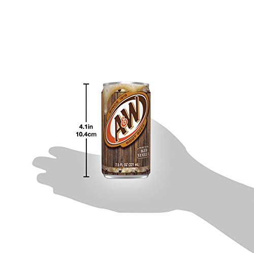 Root Beer Mini Soda Cans, 7.5 oz Soft Drinks Bulk Snacks Pack, Small Refrigerator & Snack Pantry Drink 24 Count Beverage Bedroom & Kitchen Supplies