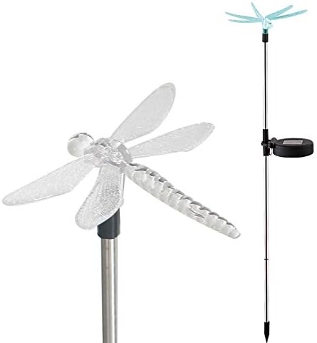 1PCS Waterproof Outdoor Solar Garden Stake Light w Color Charging