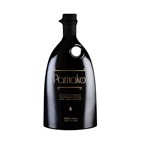Pamako Ultra-Premium Monovarietal Mountain Organic Olive Oil | 500ml | 2023-4 Harvest | Cold Pressed Organic Evoo From Greece | 2039mg/kg