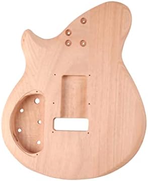 DIY Electric Guitar Kit Beginner Kit Right Handed Mahogany Body | Mahogany Neck, Rosewood Fretboard, 6 String, Black Hardware, Build Your Own Guitar